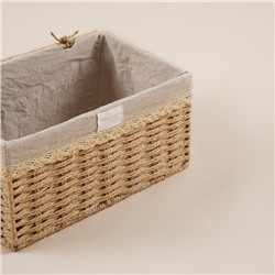 Корзина для хранения SL Home, плетёная, ручной работы, 40×30×21 см