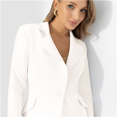 Жакет приталенного силуэта, Шоу-показ (роскошный белый)