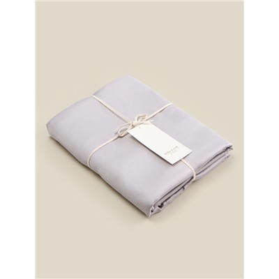 Простыня евро SL Home Tencel, 235×260 см, светло-серая, тенсель