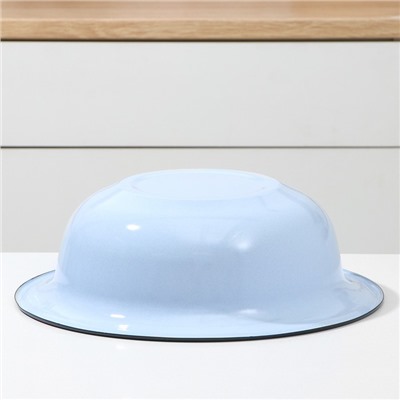 Таз для бани эмалированный, 7 л, 39×12 см, цвет голубой