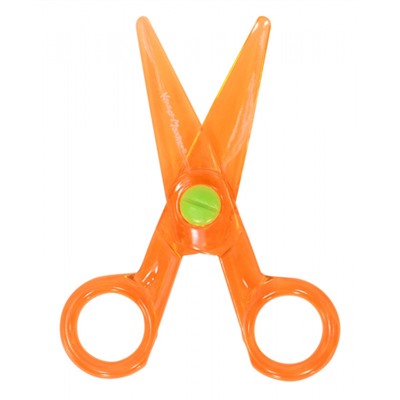 Ножницы детские 120 мм без лезвия для детей от 2 лет, пластиковые безопасные  НПКМ Каляка-Маляка