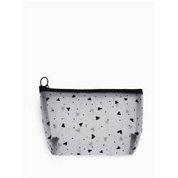 Косметичка женская Little love, с рисунком, на молнии, белая