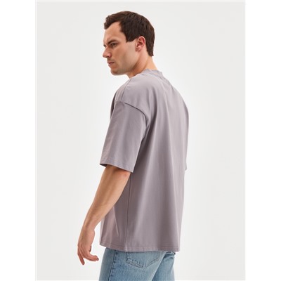 Футболка мужская MINAKU: Basic line MAN серая, размер 56