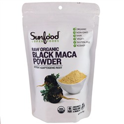 Sunfood, Порошок из необработанной органической черной маки, 113 г (4 унций)