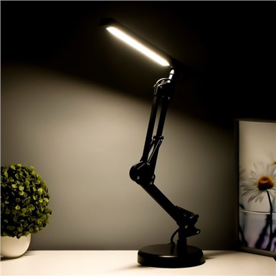 Настольная лампа «Брина» LED 7 Вт черный 14.5×14.5×67 см RISALUX