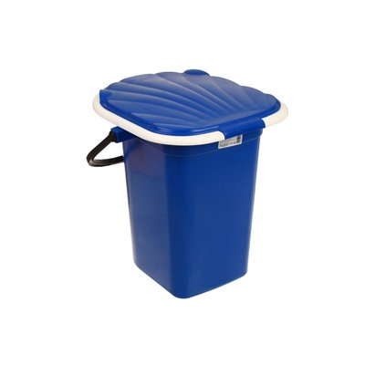 Ведро - туалет, h=38 см, 18 л, съёмный стульчак, синее