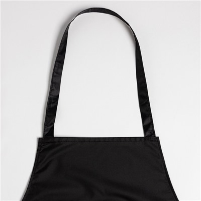 Фартук «Этель» Cooking, чёрный, 70×68 см, 100% п/э