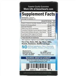 BioSchwartz, Advanced Formula Respiratory & Immune, Quercetin Bioflavonoid Blend , 60 Capsules