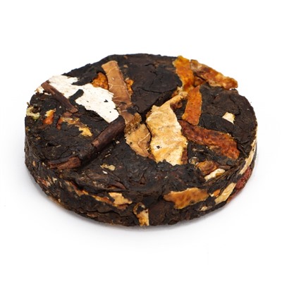 Чай чёрный китайский выдержанный «Шу Пуэр с мандариновой цедрой», Юньнань, 250 г