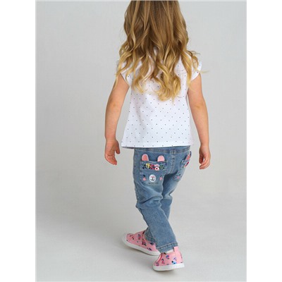 Фуфайка трикотажная для девочек (футболка)