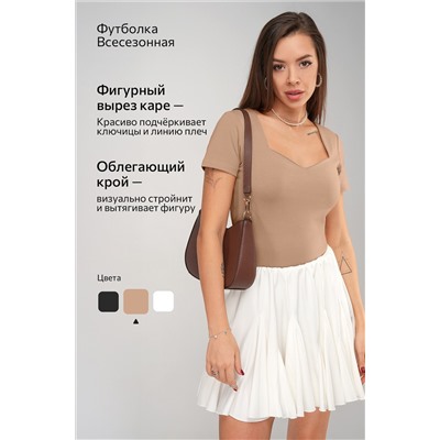 Женская футболка с глубоким вырезом Happyfox