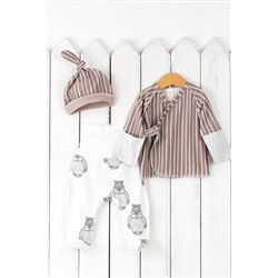 Комплект (Распашонка+Ползунки+Шапочка) BABY BOOM, 1029661