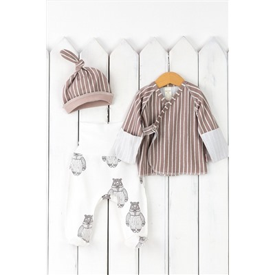 Комплект (Распашонка+Ползунки+Шапочка) BABY BOOM, 1029661