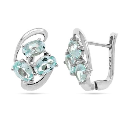 Серьги из серебра топаз, Прелесть