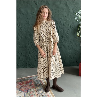 Платье  SEPTEMBER104/01/Бежевый, коричневый