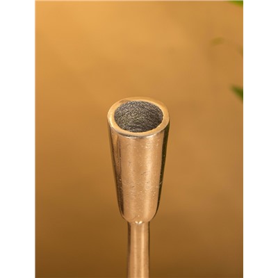 Подсвечник «Модэст», 8×8×23 см, алюминий, серебристый