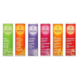 Weleda, Базовый набор масел для тела, 6 масел, по 0,34 жидкой унций в каждом