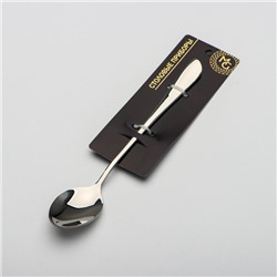 Ложка десертная из нержавеющей стали Magistro «Эми», длина 19.5 см, цвет серебряный