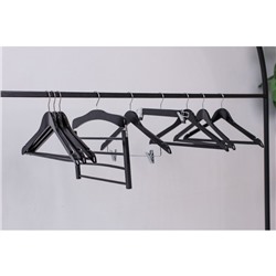 Плечики - вешалка для брюк и юбок LaDо́m Bois, 44.5×1.2×27.5 см, с зажимами, широкие плечики, сорт А, дерево