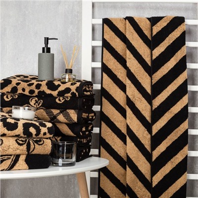 Полотенце махровое Этель «Диагональ» 70×130 см, 420 г/м², 100% хлопок