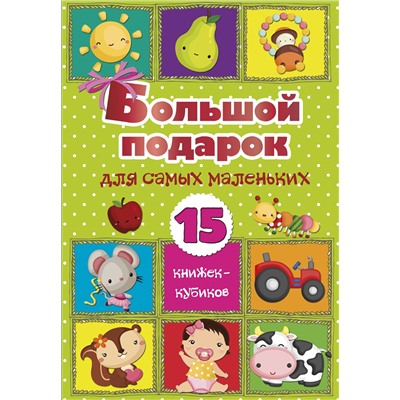 АСТ . "Большой подарок для самых маленьких. 15 книжек-кубиков!"