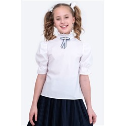 Хлопковая блузка из поплина для девочки Happyfox