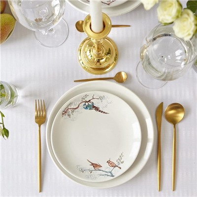 Скатерть «Этель» Shine, 150×110 ±3 см, белая, 192 г/м², хлопок с ВГМО