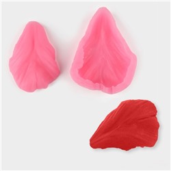 Молд для заливки «Листопад», силикон, 7.2×5.4 см, розовый