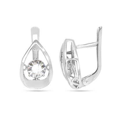 Серьги из серебра куб.циркон., А-2129054/9