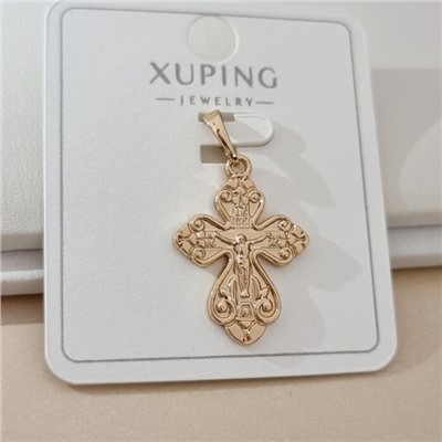 Кулон крест коллекция "Xuping" покрытие позолота, арт.101.355
