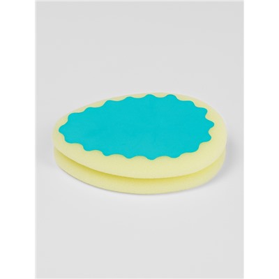 Губка для пилинга лица и тела, 11×8×2.5 см, розовая, голубая