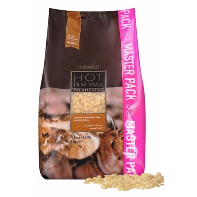 Ital Wax Горячий плёночный гранулированный воск для депиляции / Натуральный, 2 кг KRISTALLER, 1131542