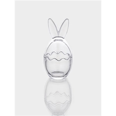 Конфетница «Ушки», 170 мл, 8.3×11.5 см, стекло, прозрачная