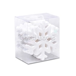 Набор новогодних украшений "Снежный карнавал" (4шт х 10см)