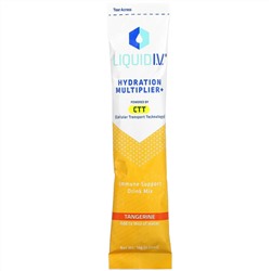 Liquid I.V., Hydration Multiplier + Immune Support Drink Mix, Tangerine, 10 Individual Stick Packs, 0.56 oz (16 g) Each