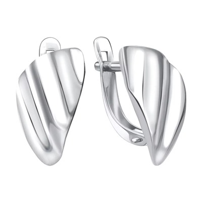 Серьги из серебра без вставки, Л-27934