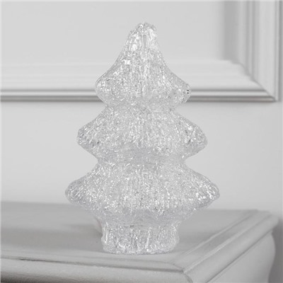 Светодиодная фигура «Ёлочка» 7×21×7 см, акрил, 20 LED, батарейки ААх2 (не в комплекте), свечение белое