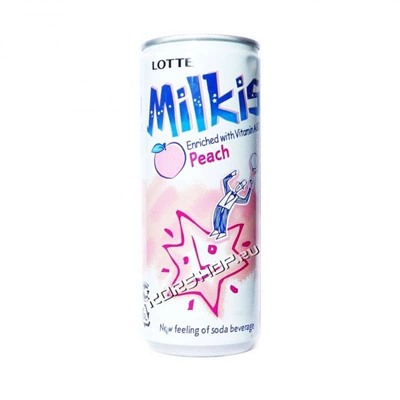 Напиток газированный Милкис Персик, Milkis Lotte 250 мл