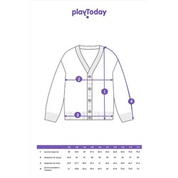 Кардиган PLAYTODAY, 1130122