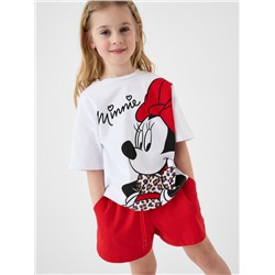 Комплект трикотажный для девочек: фуфайка (футболка), шорты