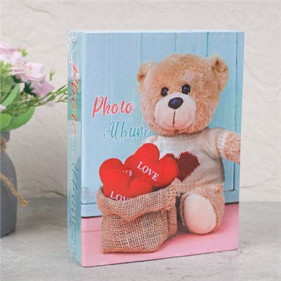 Фотоальбом 100 фото 10х15 Мишка / 9552 /уп 96/