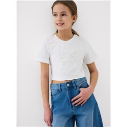 Фуфайка трикотажная для девочек (футболка)