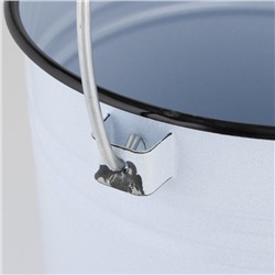 УЦЕНКА Ведро эмалированное цельнотянутое, 9 л, с крышкой, светлое