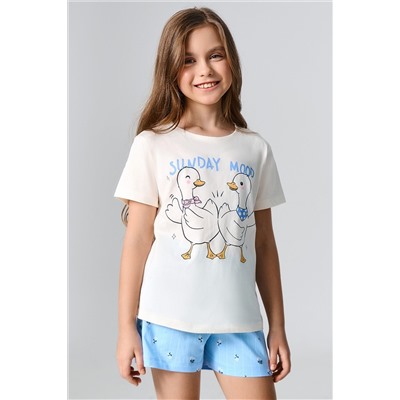 Комплект для девочек (футболка, шорты) MARK FORMELLE, 1232163