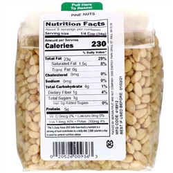 Bergin Fruit and Nut Company, кедровые орехи, 255 г (9 унций)