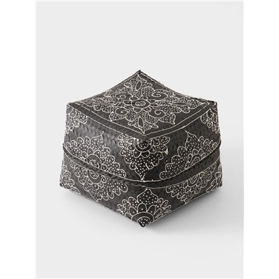 Корзинка плетёная «Бонтанг», 24×24×15 см, бамбук, тёмная