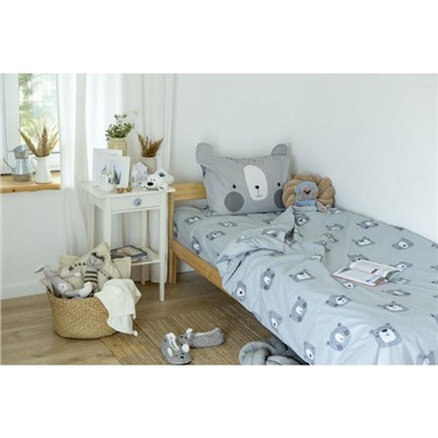 Постельное бельё 1.5-спальное «Этель» Gray bear, бязь