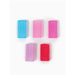 Бигуди «Липучка», d=3 см, 6 см, 4 шт., МИКС