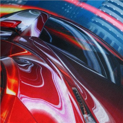 Мешок для обуви «Авто в огне» (мягкий полиэстер, плотность 210D) 42×34 см