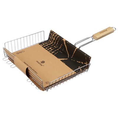 Решётка - гриль универсальная maclay, 25×31 см, хромированная сталь, для мангала